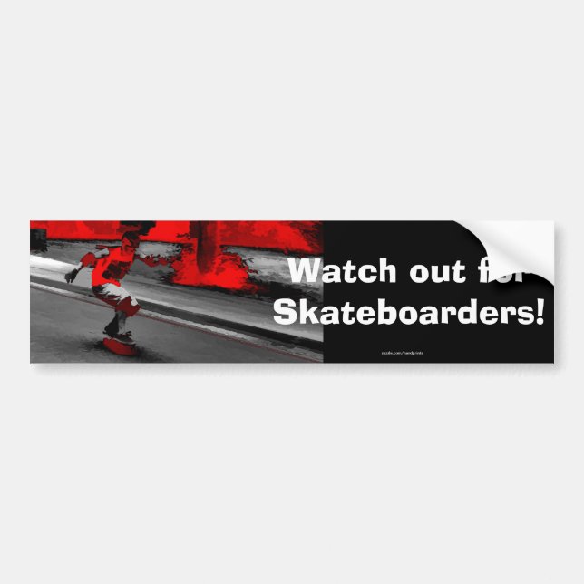 Autocollant De Voiture Speed Skater - Skate (Devant)