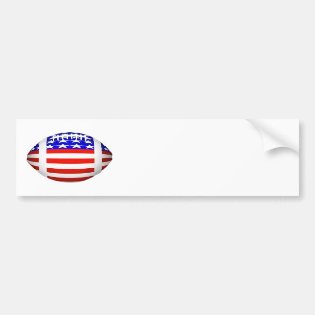 Autocollant De Voiture Sports de football patriotique (Devant)