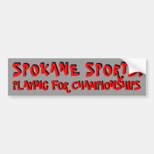 Autocollant De Voiture Sports de Spokane jouant pour des championnats