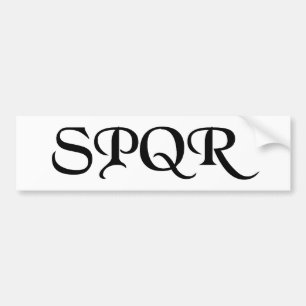AUTOCOLLANT DE VOITURE SPQR