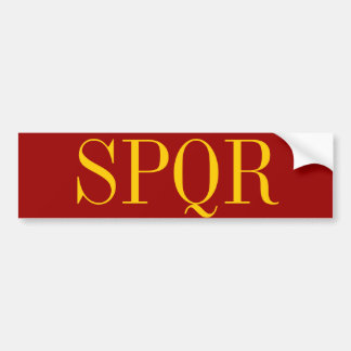 AUTOCOLLANT DE VOITURE SPQR