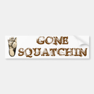 Autocollant De Voiture Squatchin allé (hommage à tous les grands