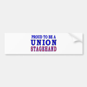 AUTOCOLLANT DE VOITURE STAGEHAND DE L'UNION