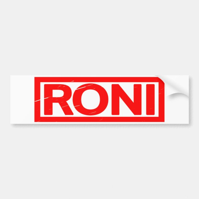 Autocollant De Voiture Stamp Roni (Devant)