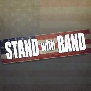 Autocollant De Voiture Stand with Rand Paul 2016