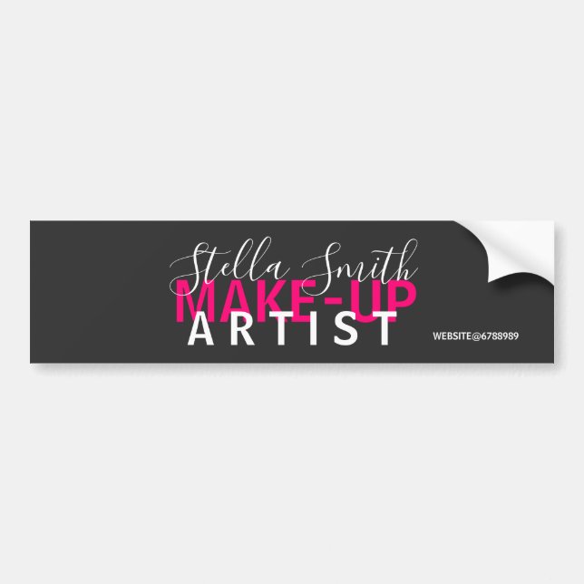 Autocollant De Voiture Standard de maquillage personnalisé (Devant)