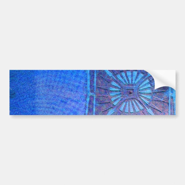 Autocollant De Voiture STAR Bleu MATIN, Monogramme (Devant)