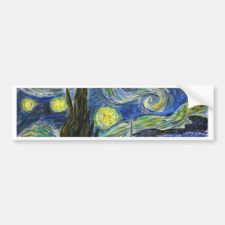 Autocollant De Voiture Starry Night Van Gogh