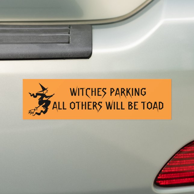 Autocollant De Voiture Stationnement des sorcières (En voiture)