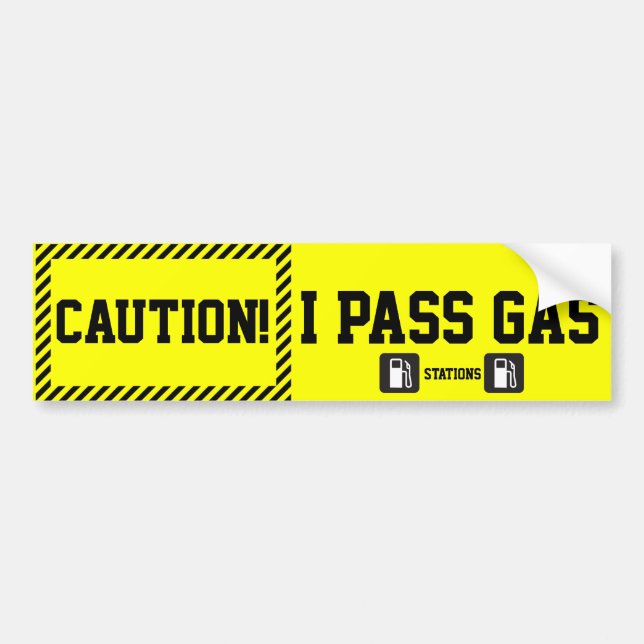 Autocollant De Voiture Stations service de Pas d'adhésif pour pare-chocs (Devant)