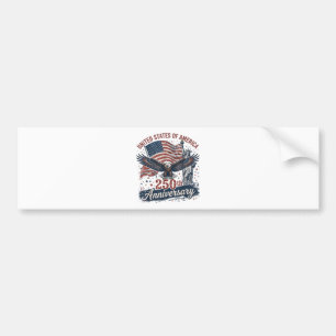 Autocollant De Voiture Statue de la Liberté aigle chauve 250e anniversair