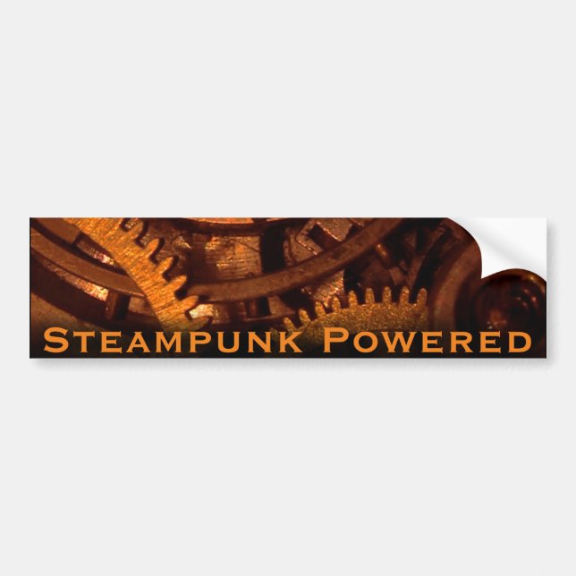 Autocollant De Voiture Steampunk a actionné l'adhésif pour pare-chocs (Devant)