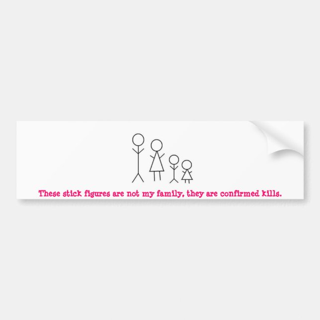 Autocollant De Voiture stick-figure-family2.jpg, ceux-ci collent des (Devant)