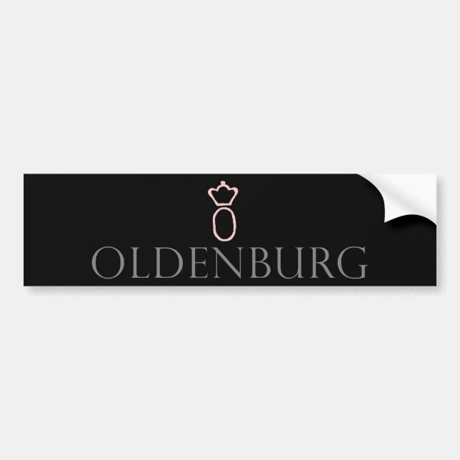 Autocollant De Voiture Sticker à bosse de cheval d'Oldenburg (Devant)