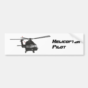 Autocollant De Voiture Sticker à hélicoptère noir