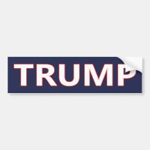 Sticker à pare-chocs DONALD TRUMP #MAGA