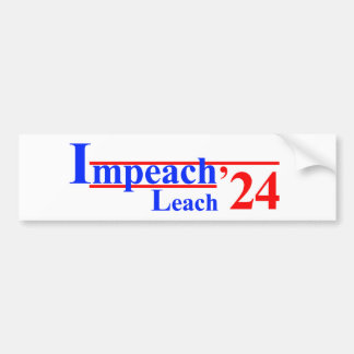 Autocollant De Voiture Sticker à pare-chocs Impeach Leach '24