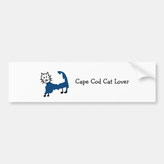 Autocollant De Voiture Sticker Amoureux des chats Cape Cod (Devant)
