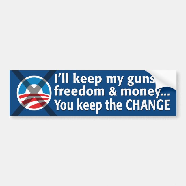 Autocollant De Voiture Sticker anti-Obama (Devant)