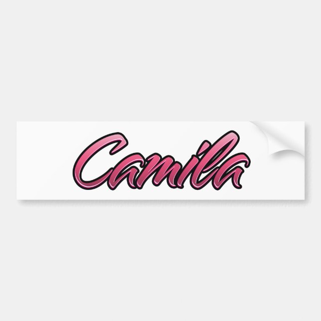 Autocollant De Voiture Sticker Aufkleber rose pâle Camila (Devant)