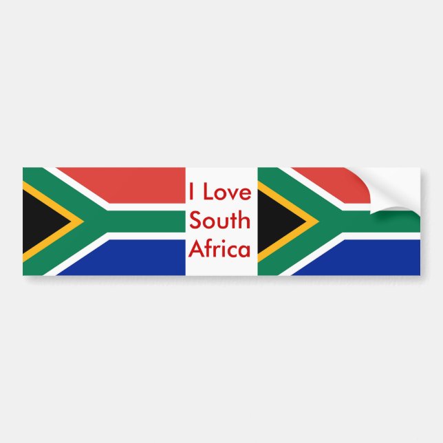 Autocollant De Voiture Sticker avec drapeau d'Afrique du Sud (Devant)