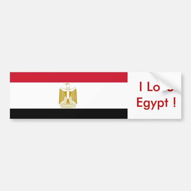 Autocollant De Voiture Sticker avec drapeau d'Egypte (Devant)