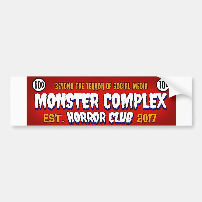 AUTOCOLLANT DE VOITURE STICKER BOULANTE DE BANNIÈRE COMPLEXE MONSTER (Devant)