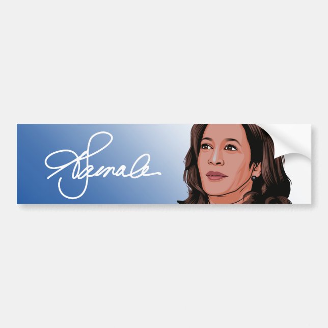 AUTOCOLLANT DE VOITURE STICKER BOULON DE SIGNATURE KAMALA (Devant)