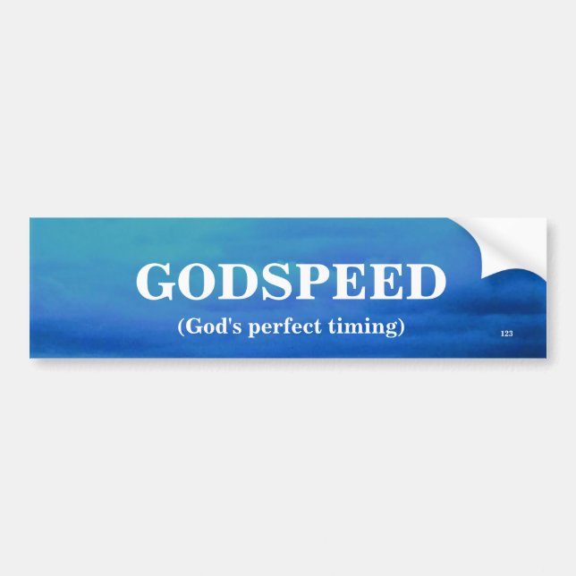 AUTOCOLLANT DE VOITURE STICKER BOUMPEUR À GODSPEED (Devant)