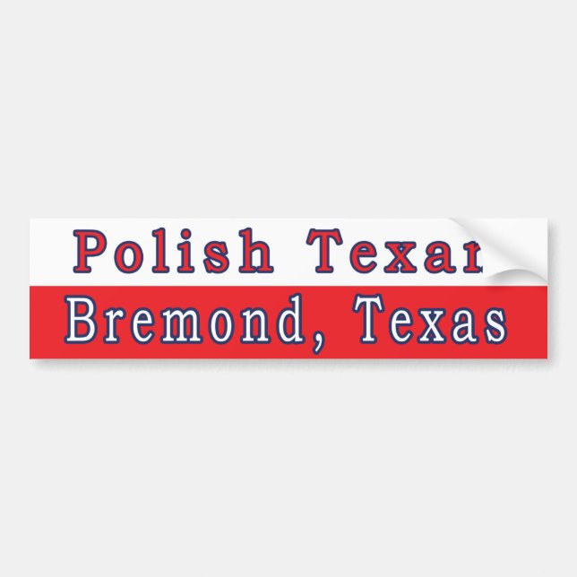 Autocollant De Voiture Sticker Bremond polonais Texan Texan (Devant)
