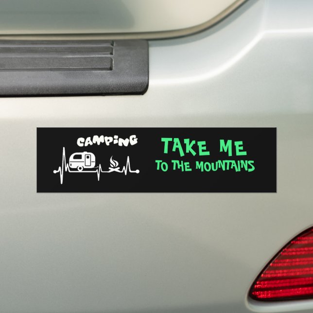 Autocollant De Voiture Sticker Camping Bumper (En voiture)