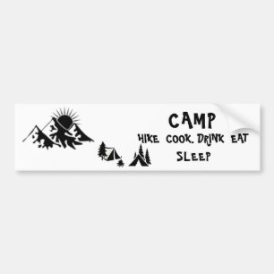 Autocollant De Voiture Sticker Camping Bumper