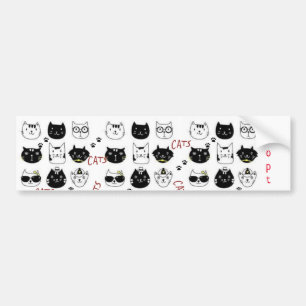 Autocollant De Voiture Sticker Chat Kittens