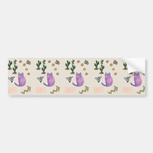 Autocollant De Voiture Sticker Chat Kittens Meow