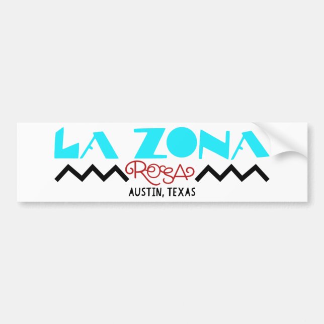 Autocollant De Voiture Sticker classique de pare-chocs La Zona Rosa (Devant)