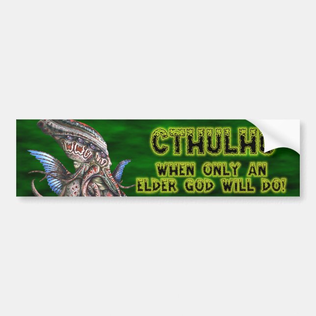 Autocollant De Voiture Sticker Cthulhu Bumper (Devant)