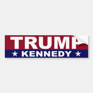 AUTOCOLLANT DE VOITURE STICKER DE BUMPER TRUMP KENNEDY