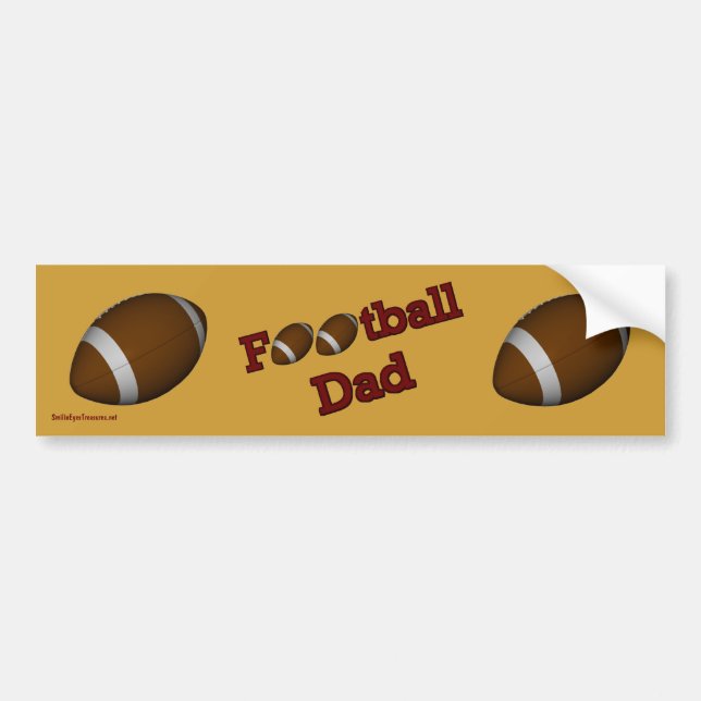 Autocollant De Voiture Sticker de football papa Bumper (Devant)