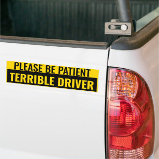 Autocollant De Voiture Sticker de pare-chocs amusant - Pilote terrible