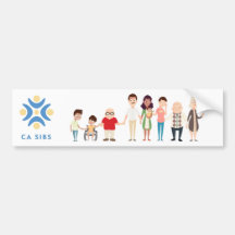 sticker de pare-chocs CaliforniaSibs