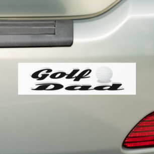 Autocollant De Voiture Sticker de pare-chocs de golf papa