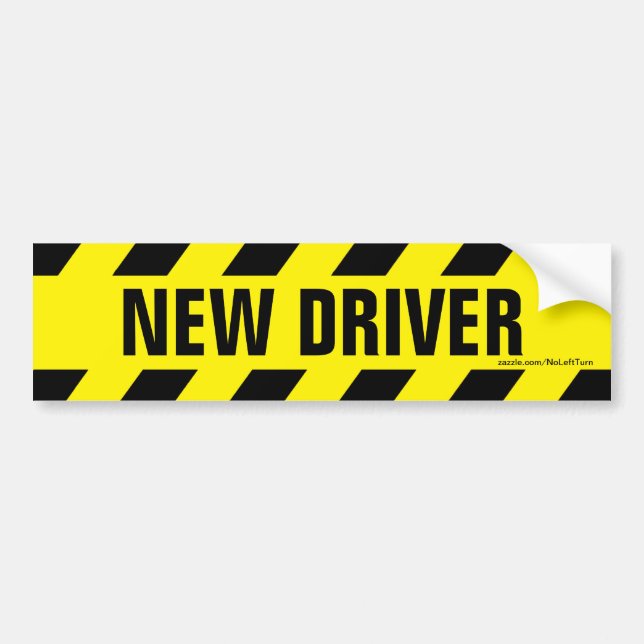 Autocollant De Voiture Sticker de pare-chocs de nouveau pilote (Devant)