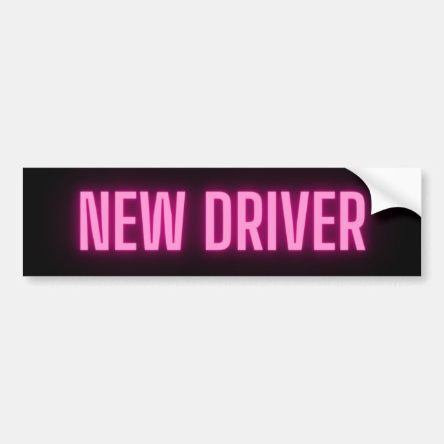 Autocollant De Voiture Sticker de pare-chocs de nouveau pilote (Devant)