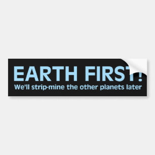 Autocollant De Voiture Sticker de pare-chocs Earth First
