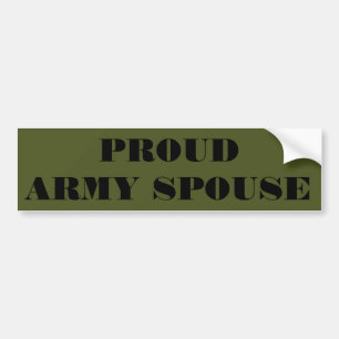 Autocollant De Voiture Sticker de pare-chocs Fière épouse de l'armée