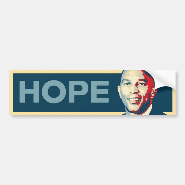 Autocollant De Voiture Sticker de pare-chocs Hakeem Jeffries Hope (Devant)
