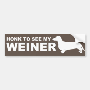 Autocollant De Voiture Sticker de pare-chocs pour chien de ménage (Dachsh