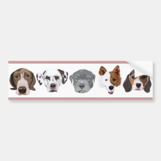 Autocollant De Voiture Sticker de pare-chocs pour chien différent