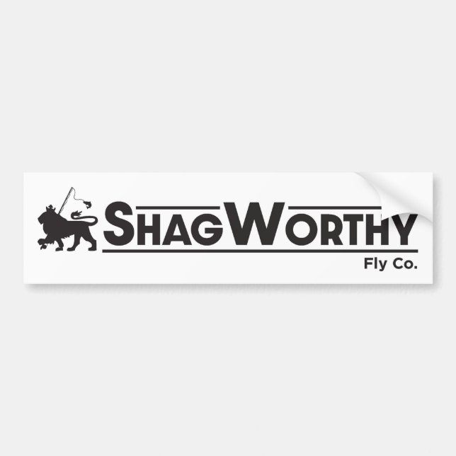 Autocollant De Voiture Sticker de pare-chocs Shagworthy Fly Company (Devant)