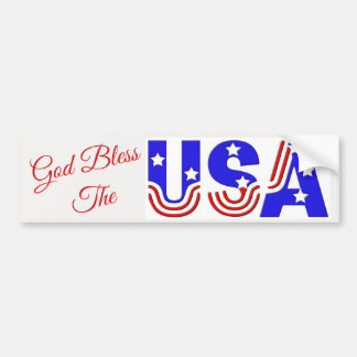Autocollant De Voiture Sticker de pare-chocs - USA en Stars & Stripes